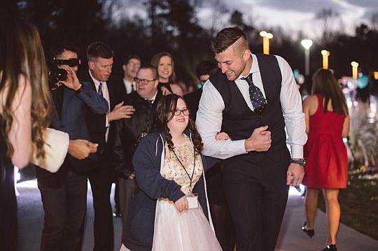 Former NFL quarterback Tim Tebow escorted a guest last year at "Night to Shine," his foundation's annual prom night for people with special needs.