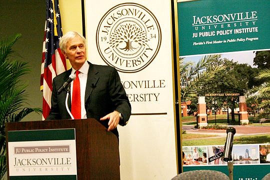 Former U.S. Rep. Ander Crenshaw has joined the board of advisers for the Jacksonville University Public Policy Institute.