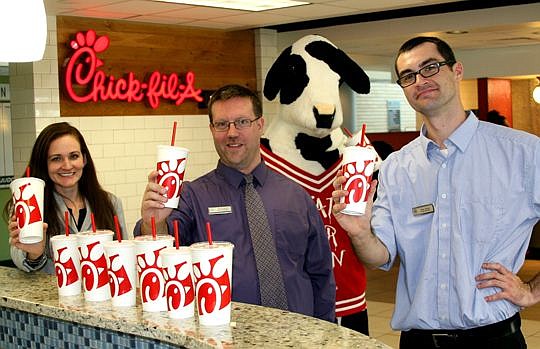 Plastic foam cups are off the menu at Jacksonville University campus dining services locations starting this semester, one of the first changes put in place by new Sustainability Coordinator Carrie-Lynn Black. JU is one the first of Chick-fil-A's regi...