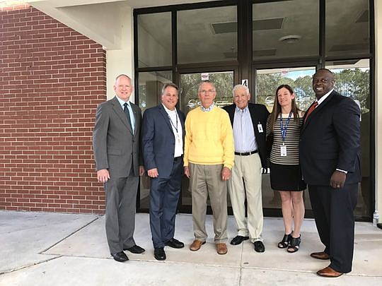 Grace Aerospace officials were in Jacksonville Thursday to formally announce the company was expanding local operations and adding jobs. From left are Aaron Bowman, senior vice president, JAXUSA Partnership; Stephen Carlo, Grace president; City Counci...