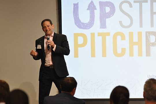 David Miller, Brightway Insurance chairman and lead investor for United Way of Northeast Florida's Upstream initiative, at the Upstream Pitch Party at the Jessie Ball duPont Center.