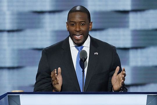 Tallahassee Mayor Andrew Gillum spoke at the Democratic National Convention in Philadelphia in July.