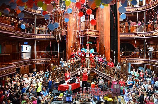 Students from Heart for Children, an afterschool program for underprivileged children living in an Eastside neighborhood near JaxPort, celebrated Dr. Seuss's birthday Thursday with a party aboard the port's CarnivalÂ cruise ship Elation. The children ...