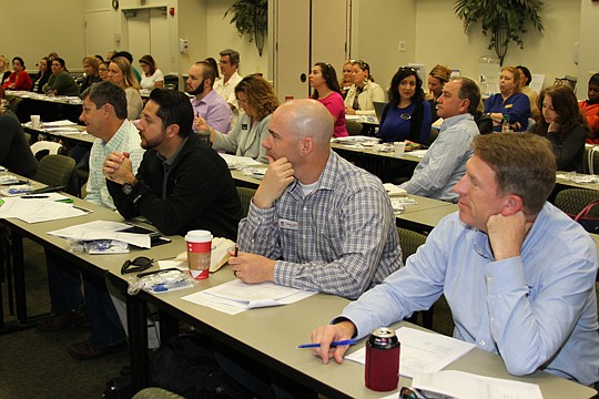 New real estate agents heard tips from Weithorn on how to survive their first six months in the business.