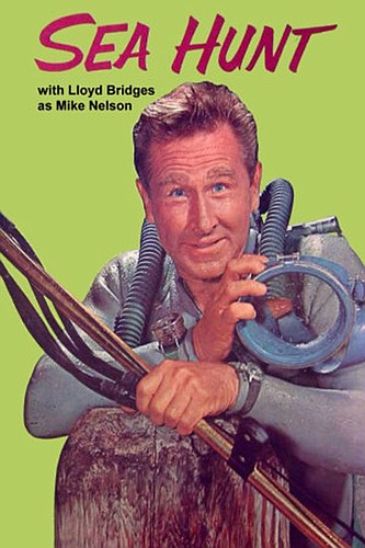 Lloyd Bridges starred as SCUBA diver Mike Nelson in the weekly television series, "Sea Hunt." It was on WJKS TV-17 on Monday night this week in 1967.