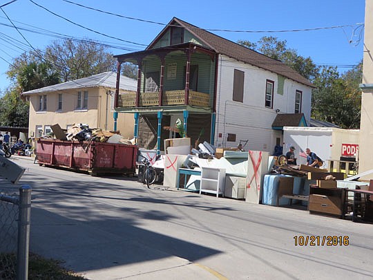 The St. Francis House, which provides services to St. Augustine's homeless population, suffered severe damage during October's Hurricane Matthew. The St. Johns Builders Council adopted restoration of the facility for Make a Difference Day. With the he...