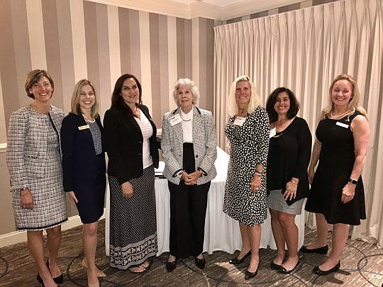 Past PresidentÂ Mary Scott, President Amelia Henderson, immediateÂ Past PresidentÂ Joanne Fakhre, andÂ Past PresidentsÂ Barbara McGriff,Â Susan Haag,Â Tonia Yazgi andÂ Anita Pryor.