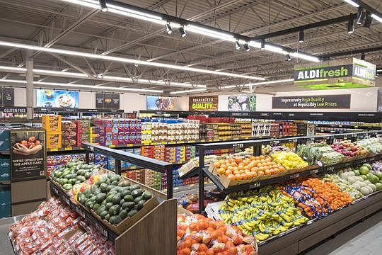 Discount grocer Aldi will increase its focus on fresh produce in its new stores and those that it will remodel.