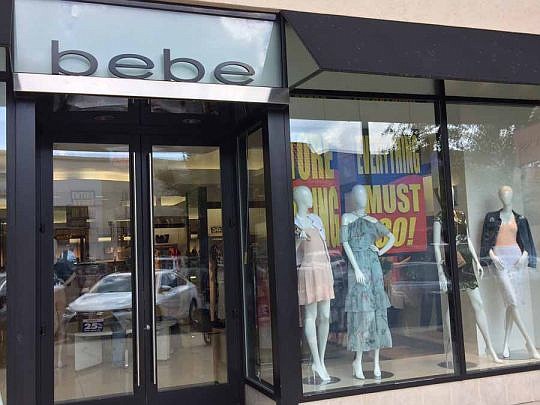 Shoppers were looking for bargains Saturday at the Bebe store that is closing in St. Johns Town Center.
