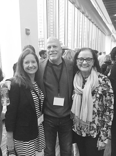 Karen Millard, left, Jim Kowalski and Kathy Para at the Equal Justice Conference in Pittsburgh.