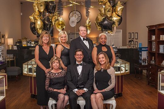 Barnett Jewelers recently celebrated its 100th anniversary at the River City Marketplace store it opened almost five years ago.  Front row from left, Susan Barnett Ricke, Oscar Barnett and Amy Barnett.  Top row, from left, Diane Mickler, Anna Barnett,...