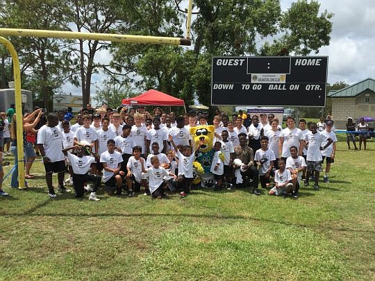 More than 400 boys and girls participated in the Blake Bortles JaxPal Football Camp on Saturday at Ed Austin Park.