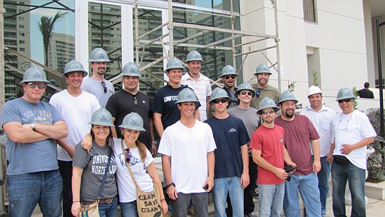 Some students in the University of North Florida's contruction management program study abroad in places like Brazil where they can learn construction management skills from locations around the world.
