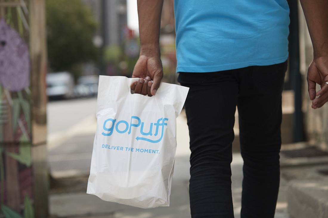 GoPuff warehouses stock and deliver more than 2,500 products ranging from snacks to dog treats, beer and wine.