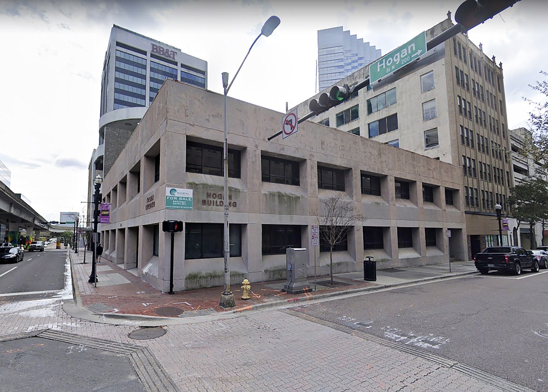 Ash Properties bought the Hogan Building at southwest Hogan and Adams street in December. (Google)