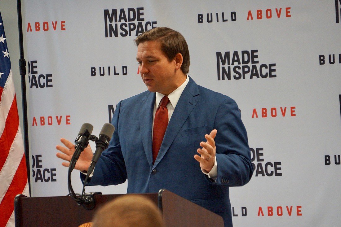 Gov. Ron DeSantis announced Jan. 17 the relocation of the headquarters of Made in Space from California to its office and tech facility in Jacksonville.