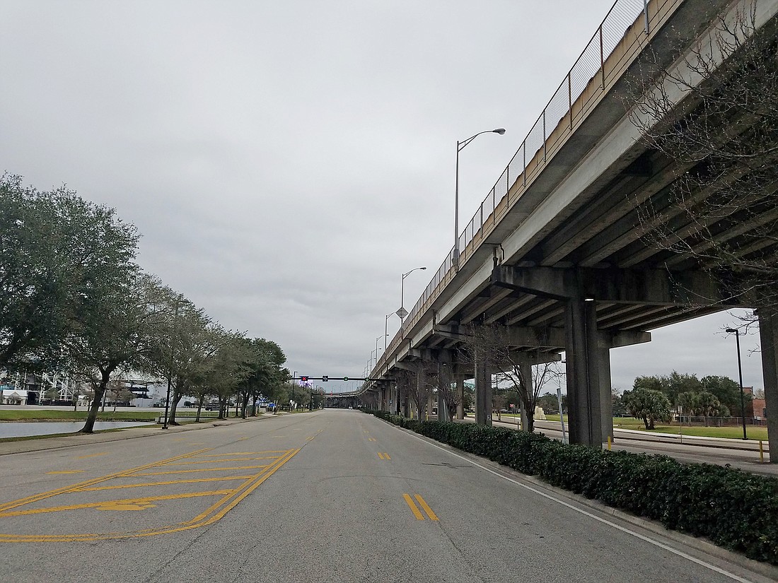 Jacksonville-based J.B. Coxwell Contracting Inc.  was recommended to demolish the ramps to the Hart Bridge Expressway near TIAA Bank Field.