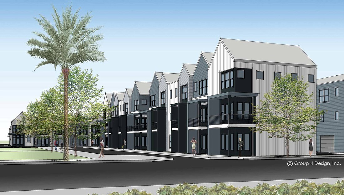 Vestcor is working with architectural firm Group 4 Design Inc. Plans include gabled roofs on the townhome units to reflect LaVillaâ€™s historic shotgun-style architecture.