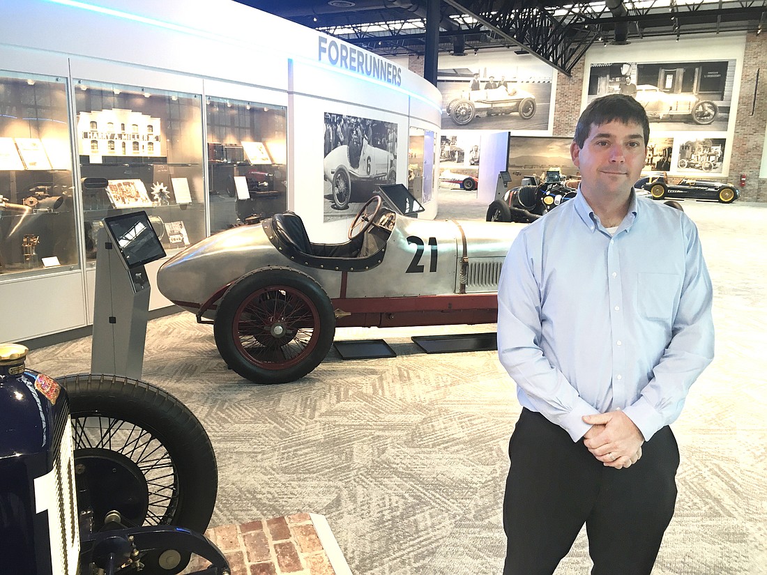 Brandon Starks is executive director of The Brumos Collection  at 5159 San Pablo Road S. The automotive museum is open to the public, but requires reservations in advance. (Photos by Dan Macdonald)
