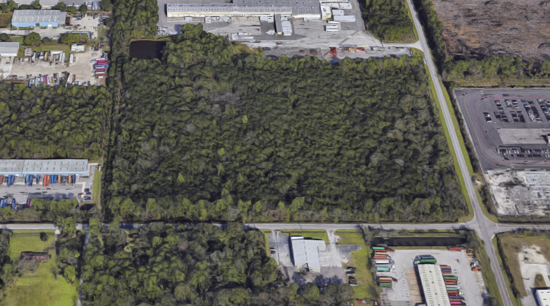 Two warehouses are planned at Lane Avenue North and West 12th Street in West Jacksonville.