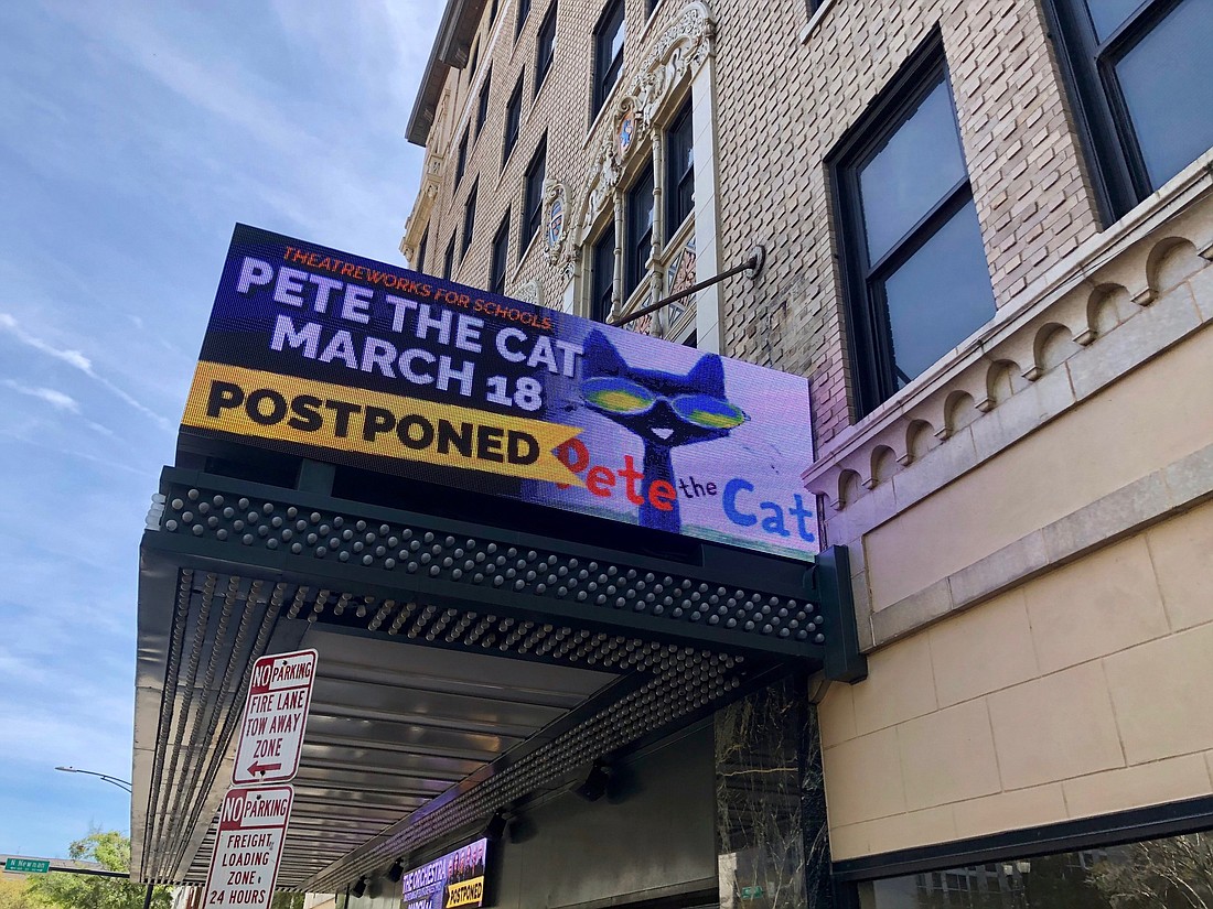 The Pete the Cat show at the Florida Theatre is one of many postponed events.
