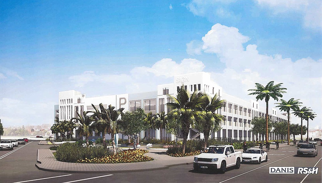 The city approved construction April 8 for the Florida Blue parking garage at 800 Forest St.