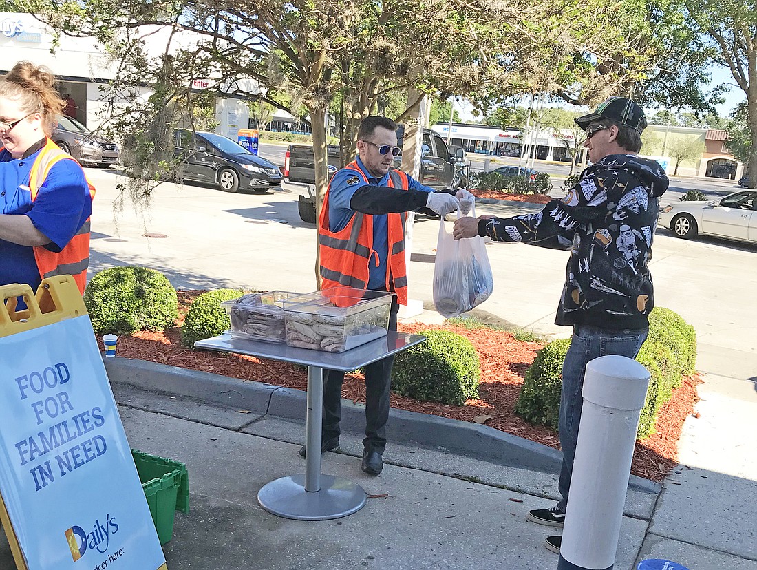 Dailyâ€™s provided more than 2,000 meals to families April 3.