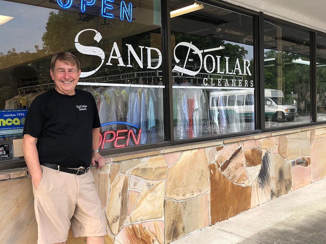 Steve Thompson opened Sand Dollar Cleaners in 1996 at 2160 University Blvd. N. His business has four employees.