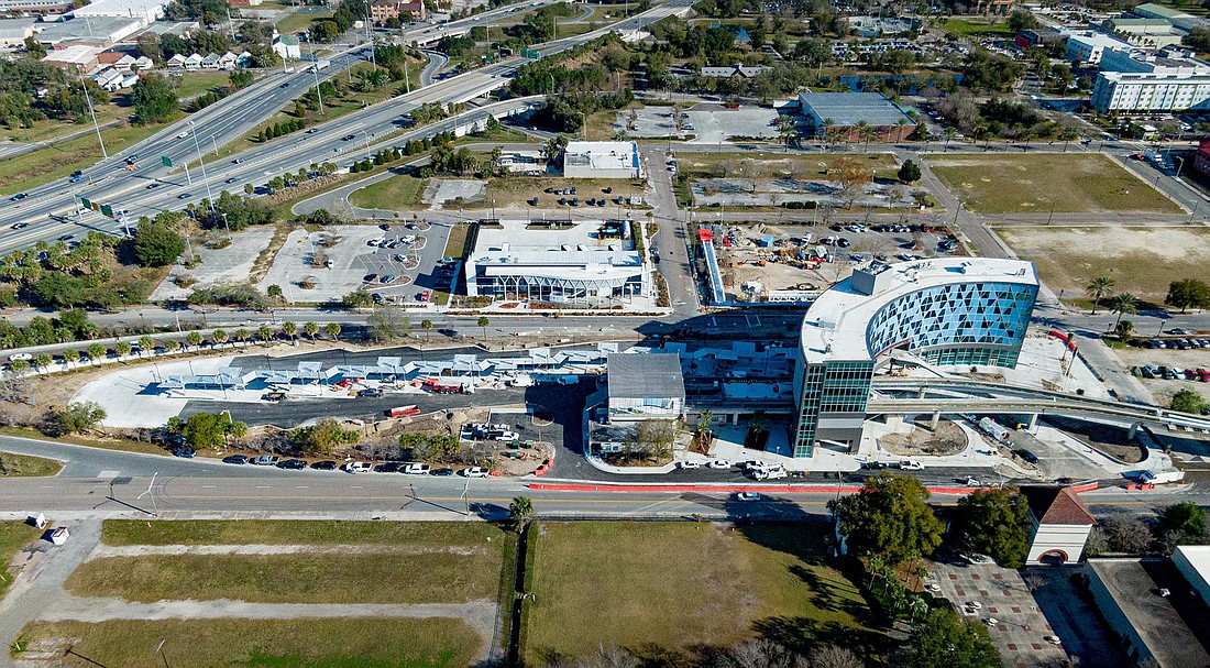 The Jacksonville Transportation Authority at 100 LaVilla Center Drive is near the Prime F. Osborn III Convention Center and the JTA&#39;s new headquarters.