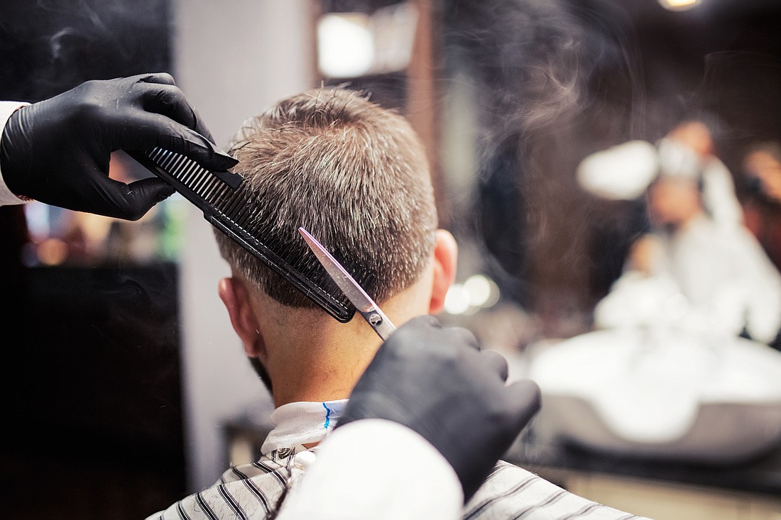 Barbershop, hair and nail salon employees will be required to wear gloves and masks.