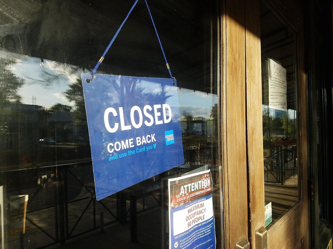 Restaurants were ordered to cease on-premise food and alcohol consumption, limiting service to carryout and delivery March 20.