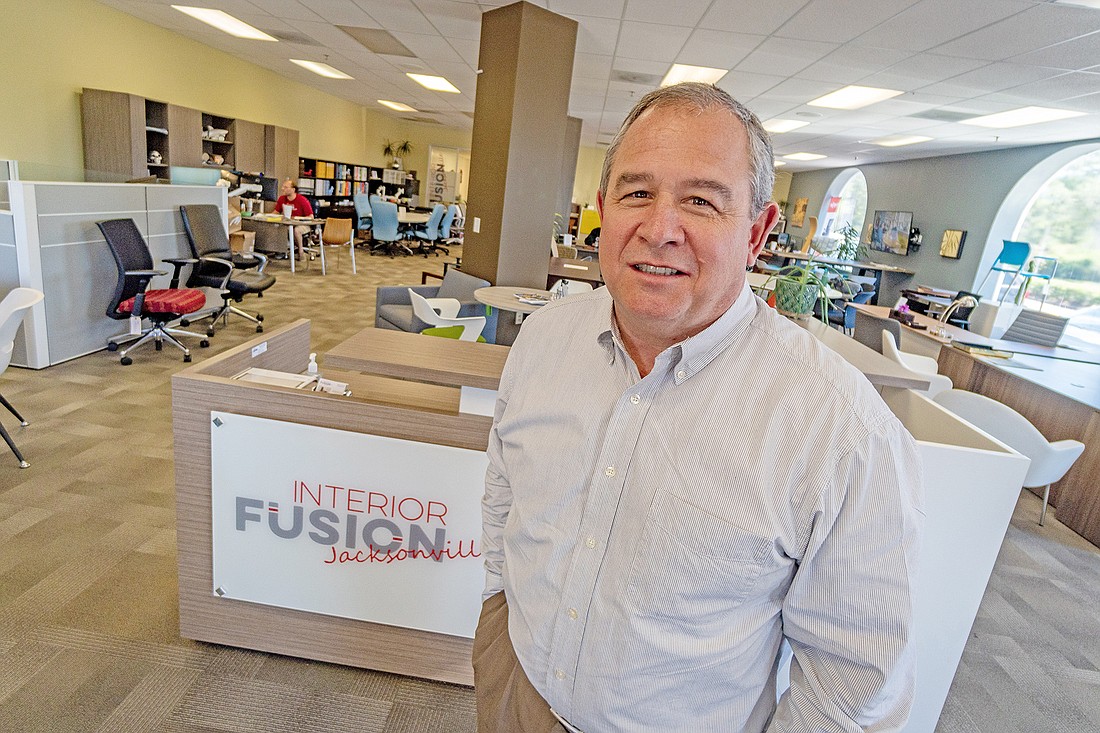  â€œI truly think we will come out of this stronger and go back to business similar to the way we did business before,â€ said Steve Jacobs, owner of office furniture store Interior Fusion. (Photo by Jason Pratt / Prattify)