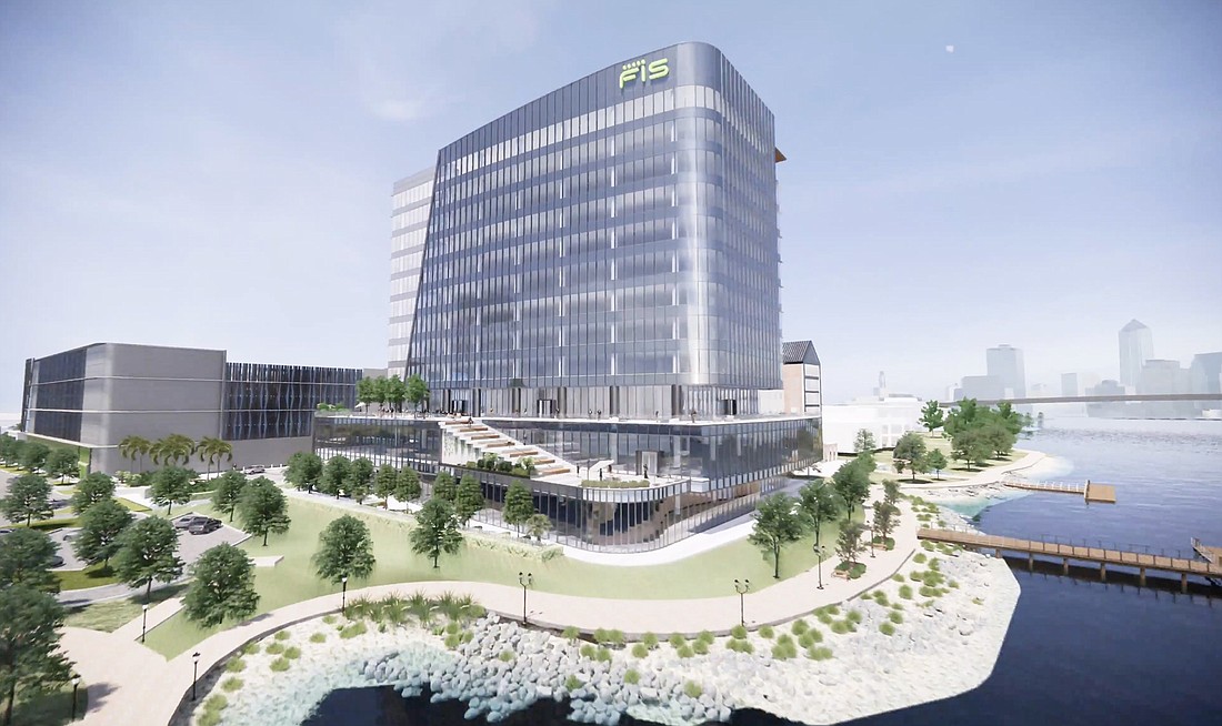 An artist&#39;s rendering of the new Fidelity National Information Services Inc. headquarters.