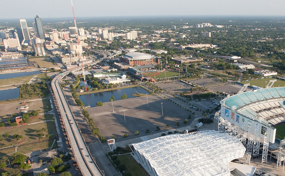 The security zone for the Republican National Convention could extend from the front of TIAA Bank Field to Hogan Street.