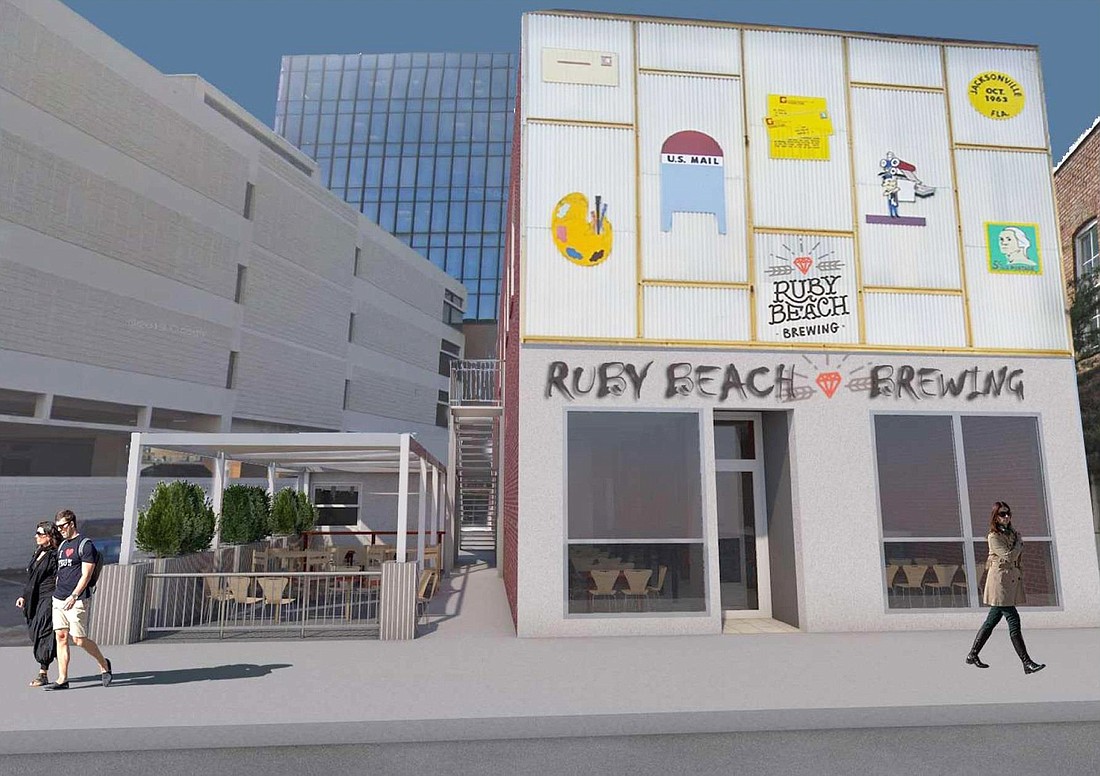 Ruby Beach Brewing Co. plans a taproom, beer garden and event space at 228 E. Forsyth St.