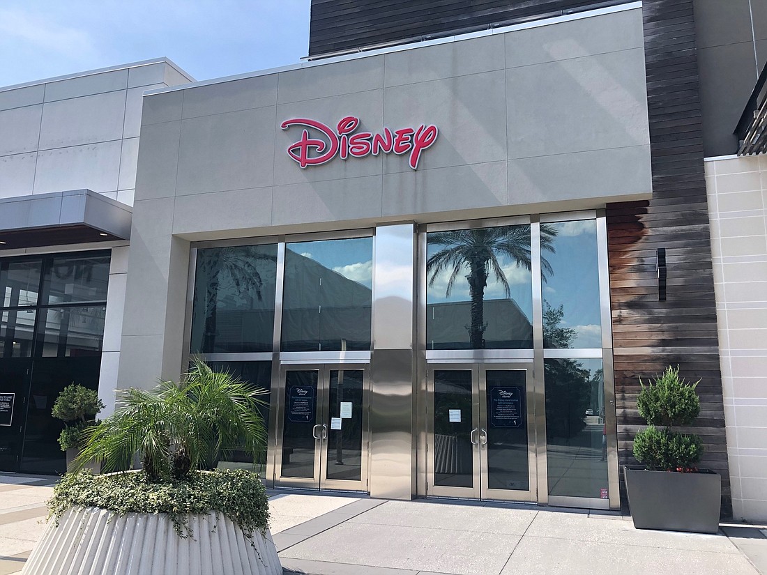 The Disney store at 4818 River City Drive in St. Johns Town Center is near Nordstrom.