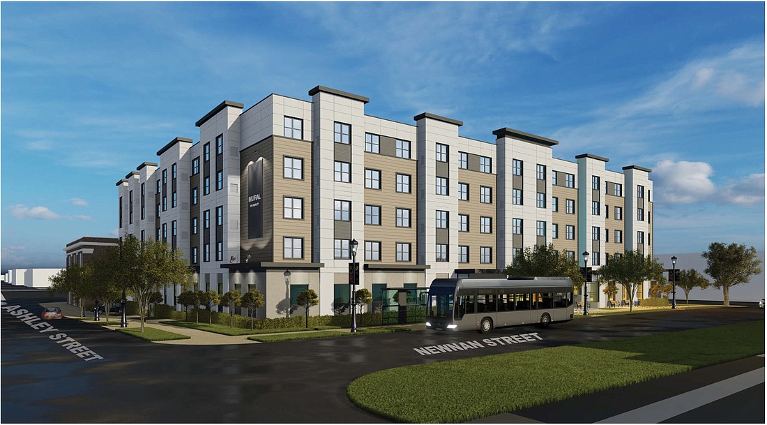 Ashley Square is a 120-unit senior housing project planned for the Downtown Cathedral District.