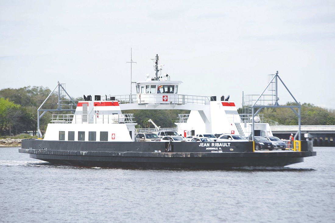 The St. Johns River Ferry is a car and passenger ferry that connects the north and south ends of Florida A1A.