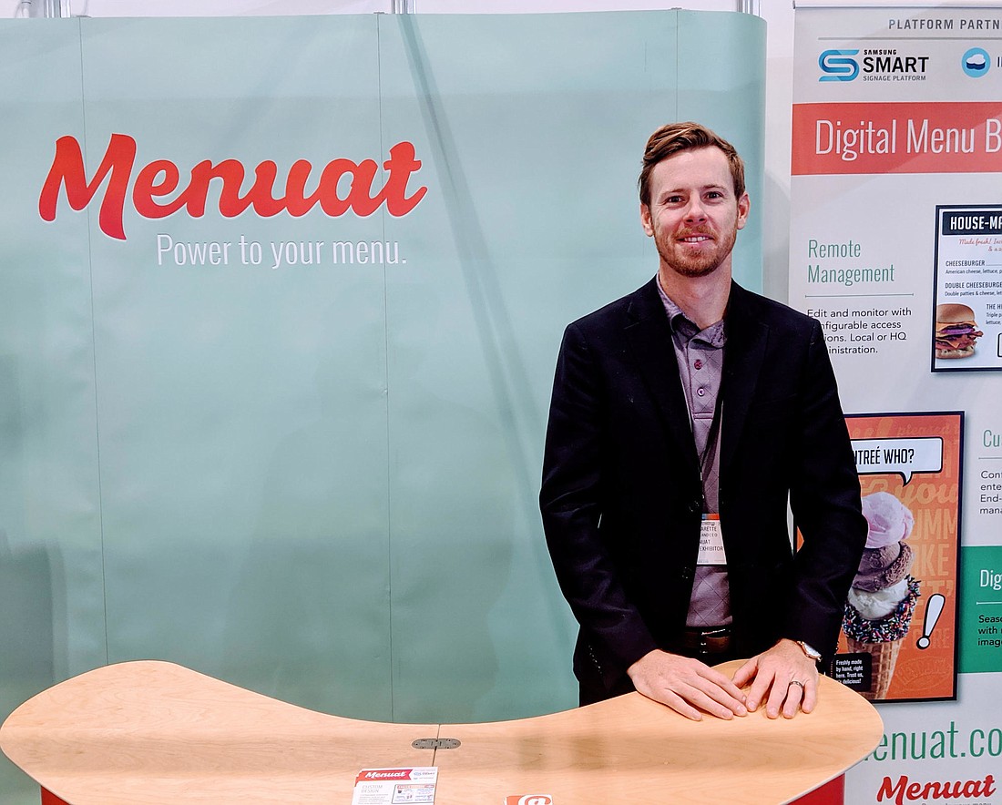 Jeff Charette is the founder and CEO of Jacksonville-based Menuat. The company makes digital menus displayed on screens and launched its QR code menu product after the COVID-19 outbreak.
