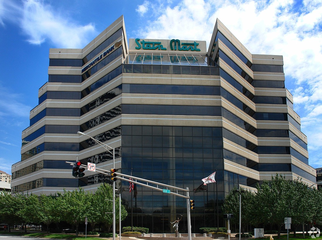 Stein Mart&#39;s corporate office at 1200 Riverplace Blvd. on the Downtown Southbank.