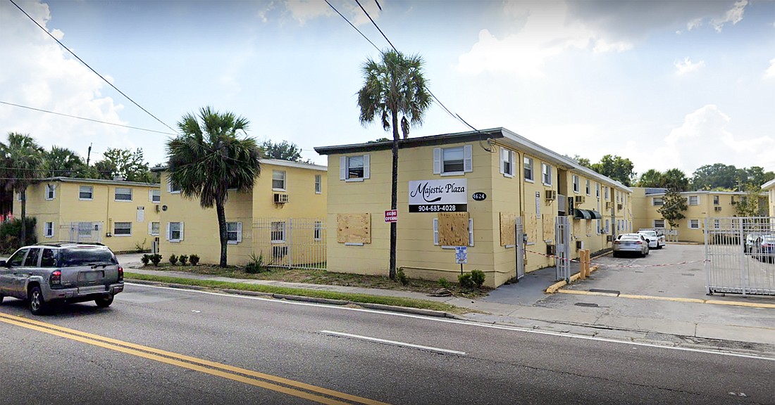 Majestic Plaza Apartments at 3737 Moncrief Road sold for $4.9 million, 18.3% less than its $6 million sales price in 2018.
