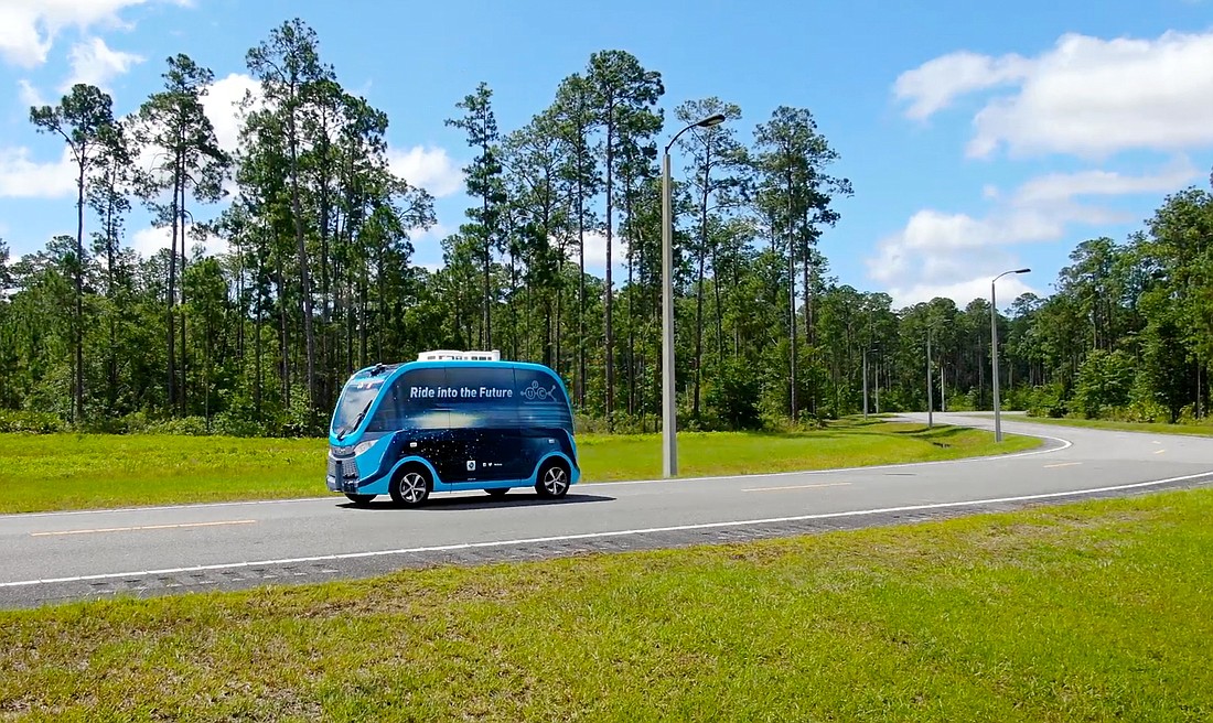 The Jacksonville Transportation Authority and Florida State College at Jacksonville are working together on an autonomous vehicle test program at FSCJâ€™s Cecil Center.