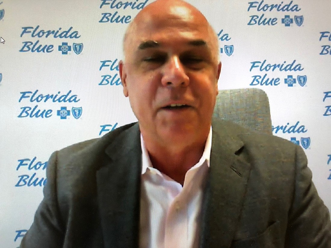 Florida Blue CEO Pat Geraghty spoke during JAXUSA Partnership webinar Sept. 17.