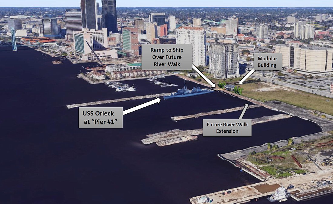 The nonprofit Jacksonville Historic Naval Ship Association is working to bring the USS Orleck DD-886 Naval Museum to Downtown Jacksonville.