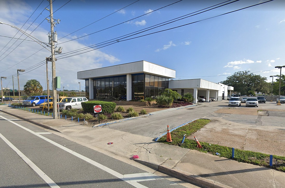 Briggs Equipment Inc. is redeveloping this former Volvo dealership at 10863 Philips Highway. (Google)