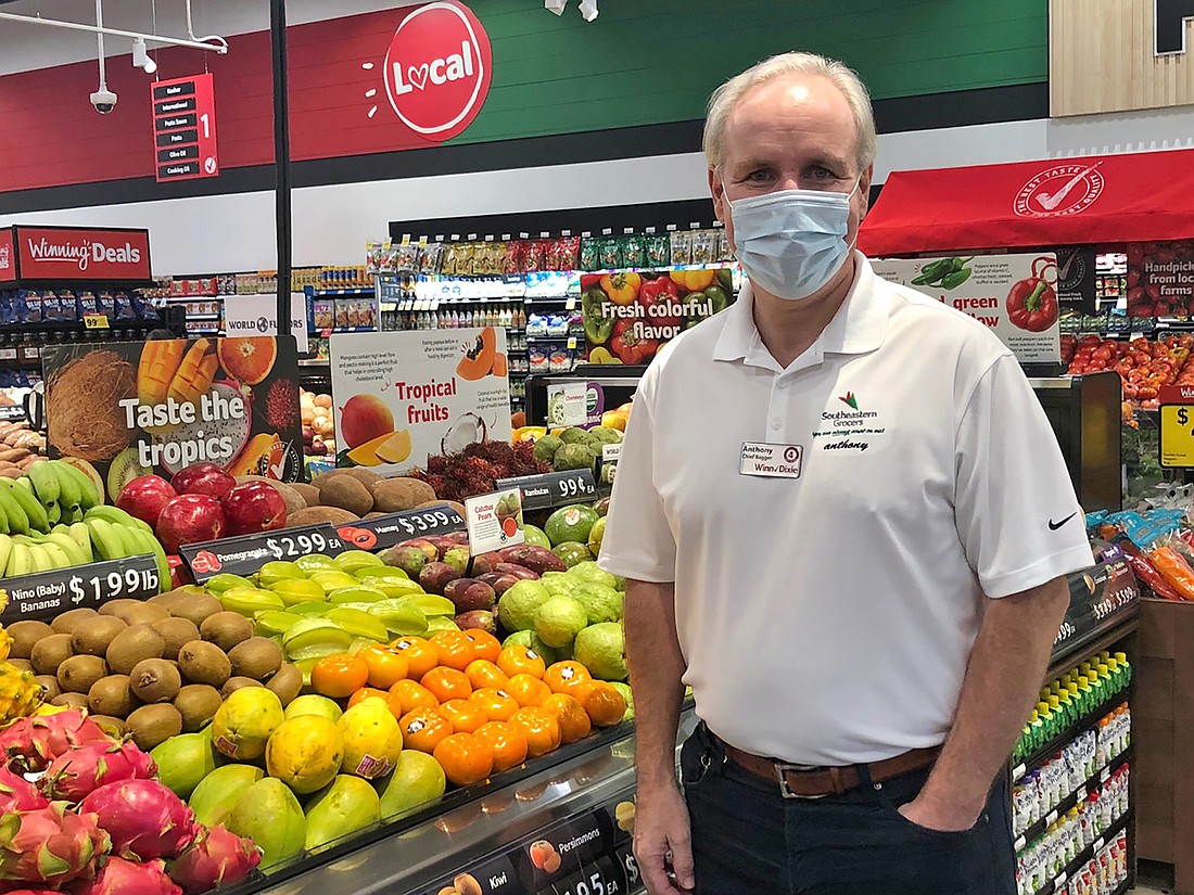 Southeastern Grocers Inc. CEO Anthony Hucker at the new Winn-Dixie store in the Mandarin South Shopping Center at 11700 San Jose Blvd.