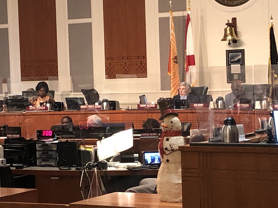 City Council President Tommy Hazouri deferred the Lot J bill Dec. 3  to give lawmakers more time for review and questions.