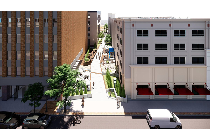 VyStar is renovating the breezeway that connects its Downtown headquarters campus.