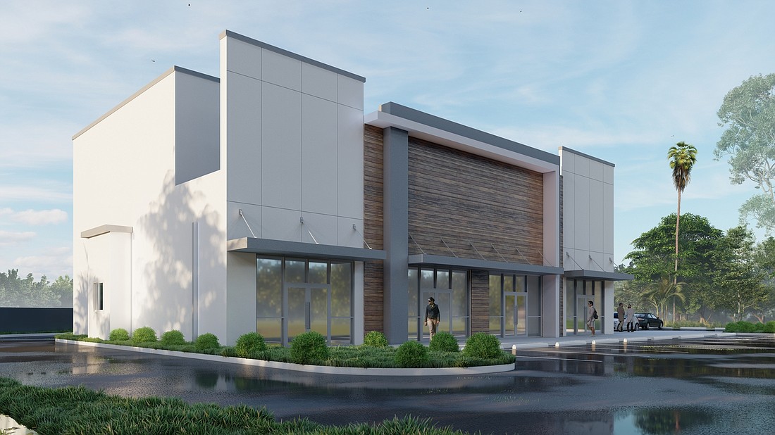 A rendering of the office building Ansbacher Law is constructing at 1650 U.S. 1 S. in St. Augustine.
