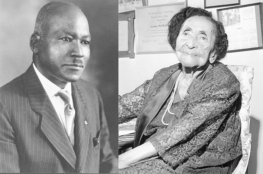 A.L. Lewis and Eartha White, African American business leaders in Jacksonville and charter members of the National Negro Business League.